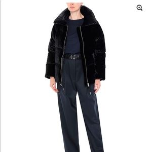 Sandro velvet down jacket